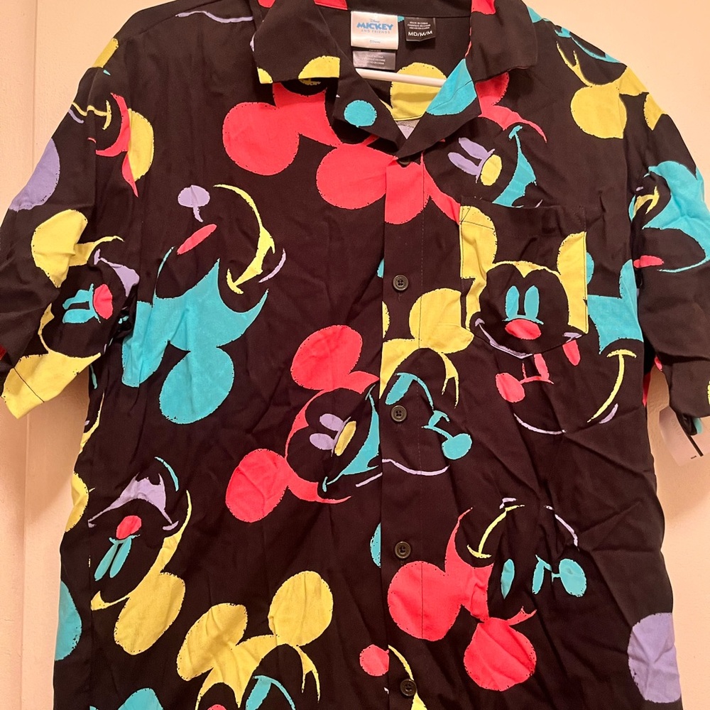 Disney Mickey Mouse Multicolor Button-Up Shirt